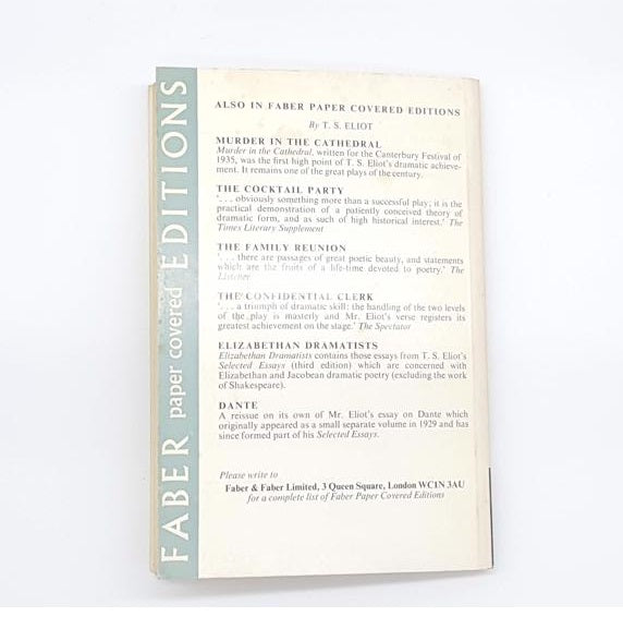 A Student’s Guide to the Selected Poems of T.S Elliot by B.C Southam, faber, 1971