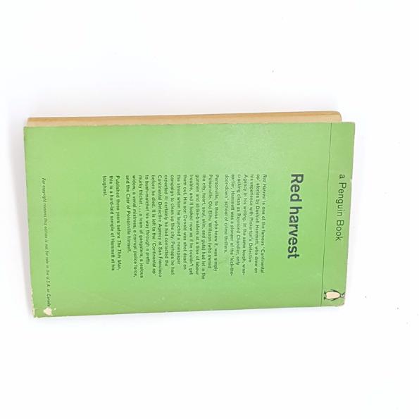 Red Harvest by Dashiell Hammett, penguin, 1963