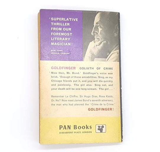 Goldfinger by Ian Fleming - Pan, 1962-3