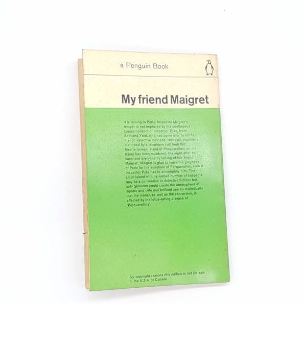 My Friend Maigret by Simenon, penguin, 1962