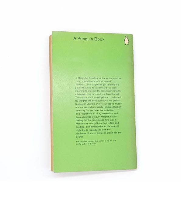 Maigret in Montmartre by Simenon, penguin, 1961