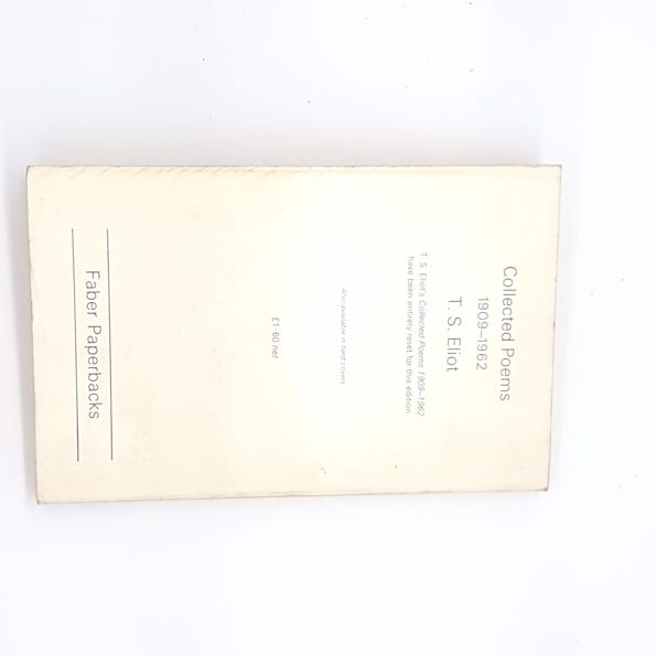 Collected Poems by T.S Eliot, faber, 1975