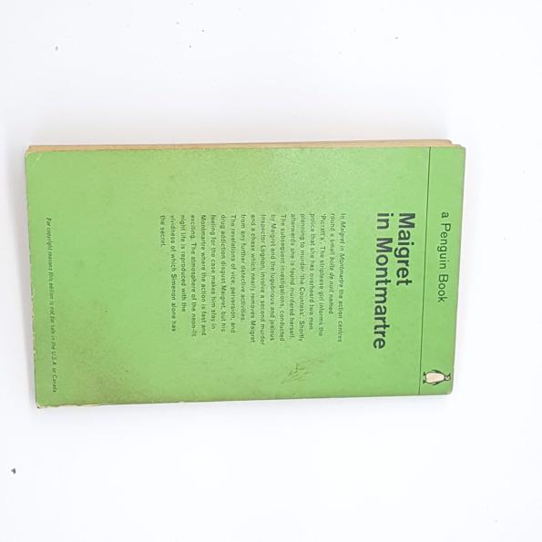 Maigret in Montmartre by Simenon - Penguin,1963