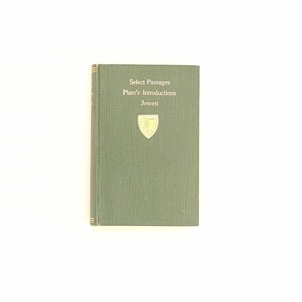 Select Passages from Plato's Introductions 1950