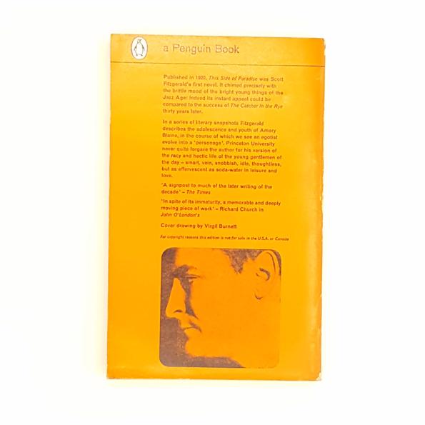 This Side of Paradise by F. Scott Fitzgerald 1963