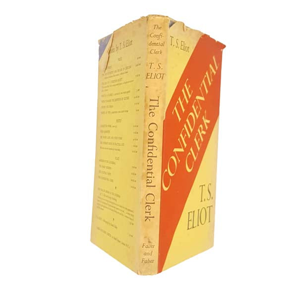 T.S. Eliot&#39;s The Confidential Clerk - First Edition