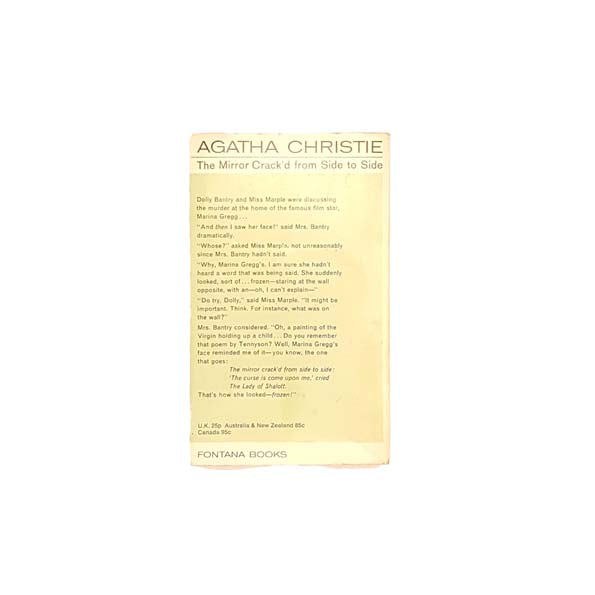 The Mirror Crack'd From Side to Side by Agatha Christie 1972