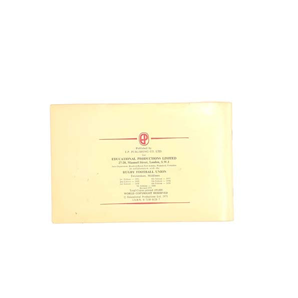 Know The Game: Rugby Union Football 1971