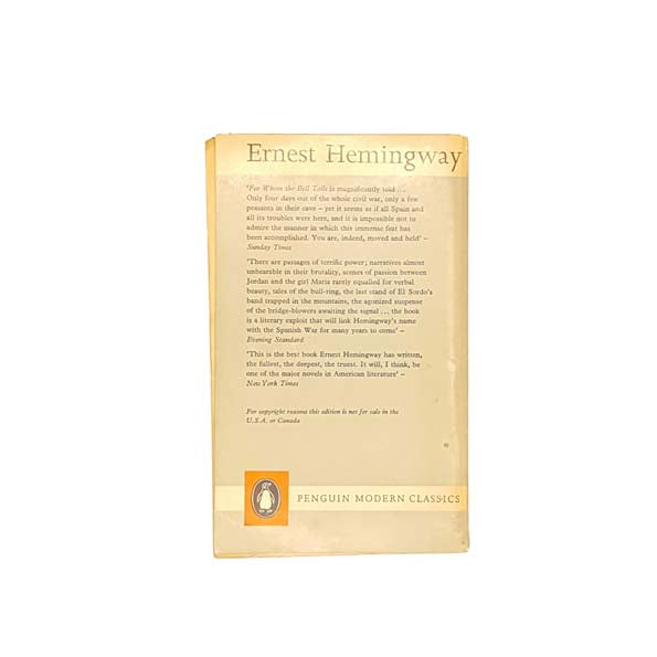 Ernest Hemingway’s For Whom the Bell Tolls 1961