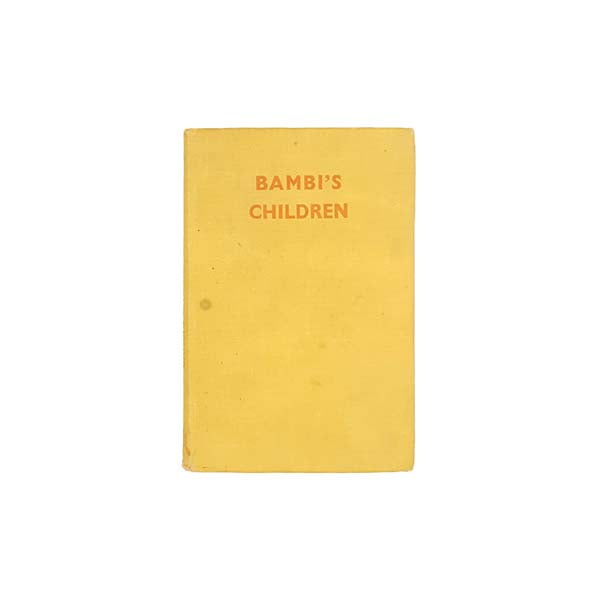 Bambi's Children by Felix Salten 1945