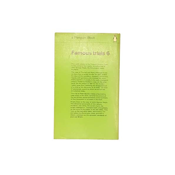 Famous Trials 6 by James H. Hodge 1962