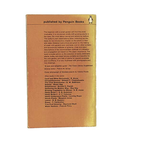 Rock Gardens by E. B. Anderson 1965 - Penguin