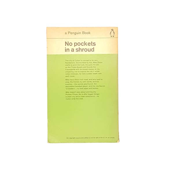 No Pocket's in a Shroud by Horace McCoy 1962