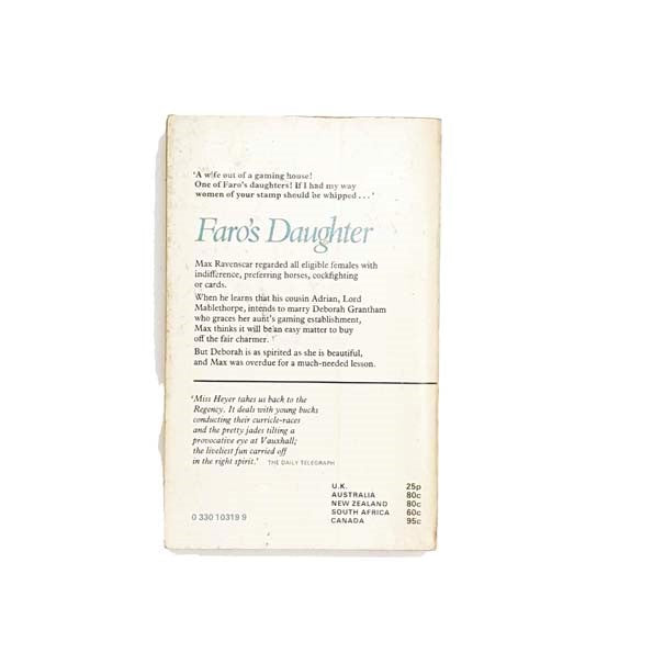 Faro's Daughter by Georgette Heyer 1971