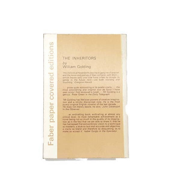 The Inheritors by William Golding - Faber, 1973