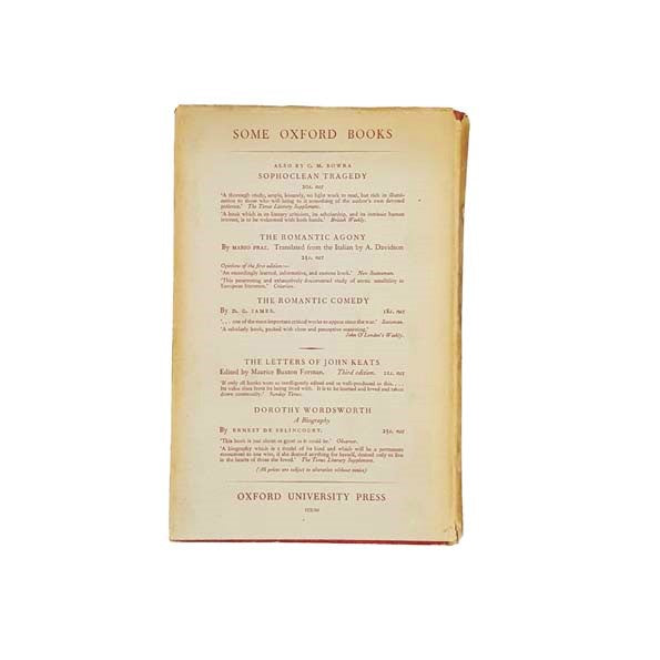 The Romantic Imagination by C.M. Bowra 1950