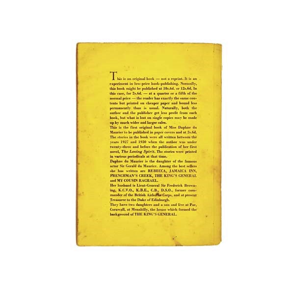 Daphne Du Maurier's Early Stories 1955 - First Edition