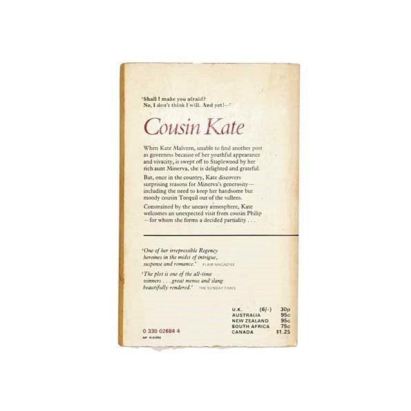 Cousin Kate by Georgette Heyer 1968