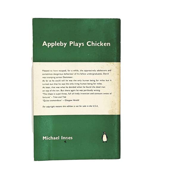 Appleby Plays Chicken by Michael Innes, Penguin - 1961