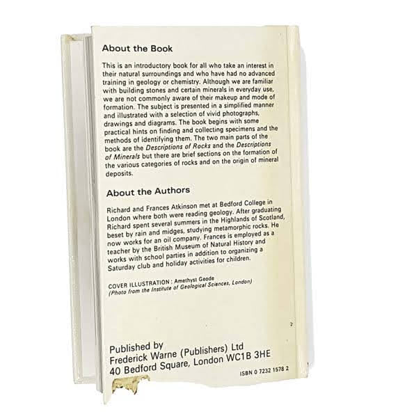 Rocks &amp; Minerals by Richard and Frances Atkinson, frederick warne,1979