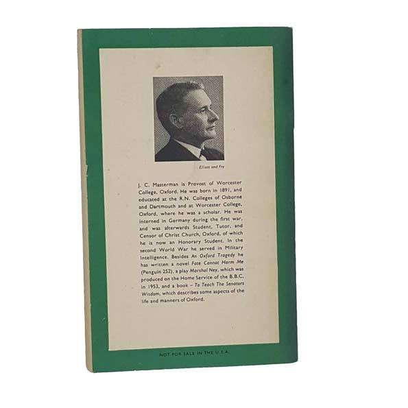 An Oxford Tragedy by J.C. Masterman,penguin,1954