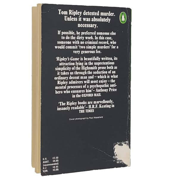 Ripley’s Game Key by Patricia Highsmith, penguin,1976