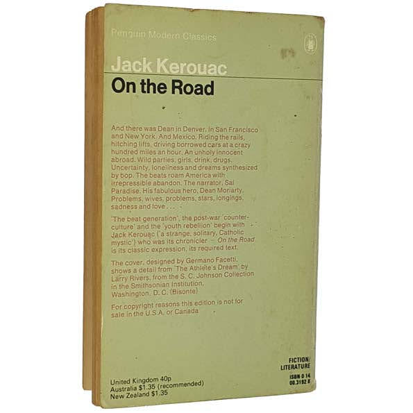 On the Road by Jack Kerouac, penguin,1972