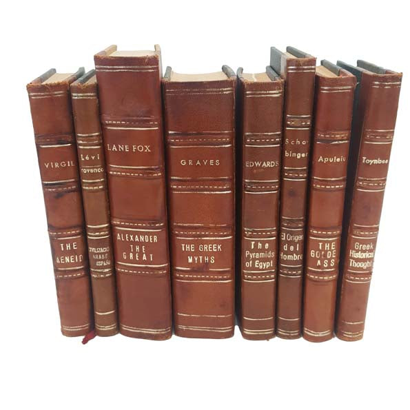 8 Inches of Matching Leather-Bound Books