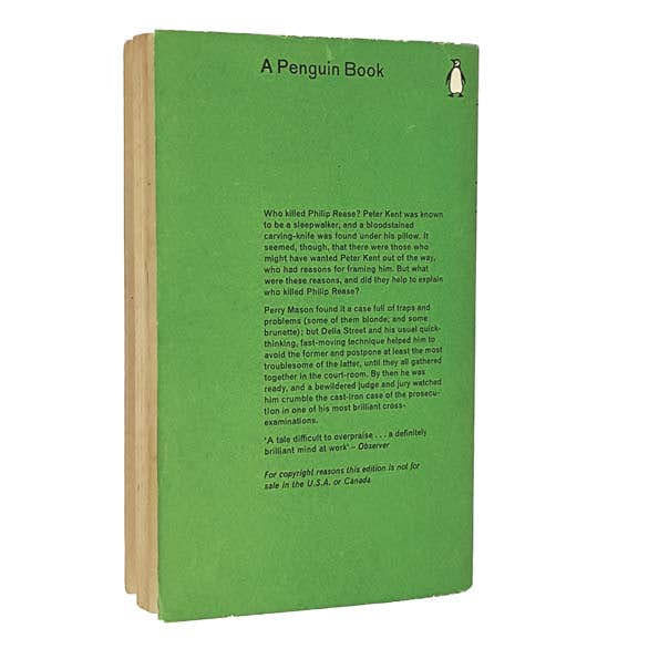 The Case of the Sleepwalker's Niece by Erle Stanley Gardner, penguin,1963