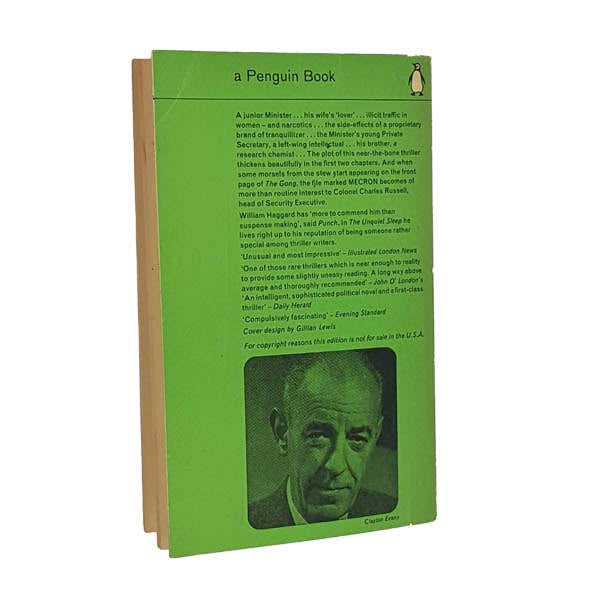 The Unquiet Sleep by William Haggard, penguin,1964