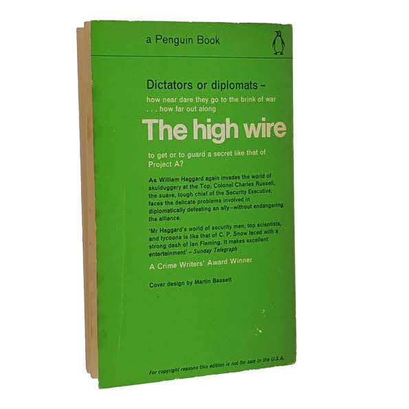 The High Wire by William Haggard, penguin,1965