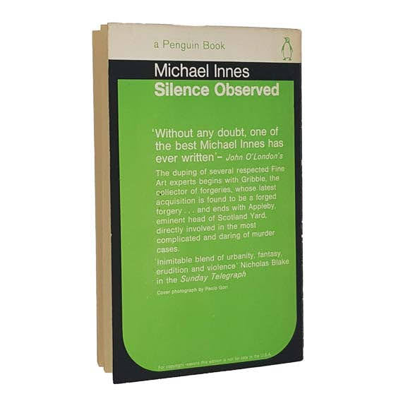 Silence Observed by Michael Innes, penguin,1966