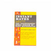 Instant Maths by Ann Cutler 1963 - Souvenir Press