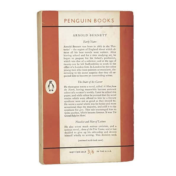 Clayhanger by Arnold Bennett, penguin,1954