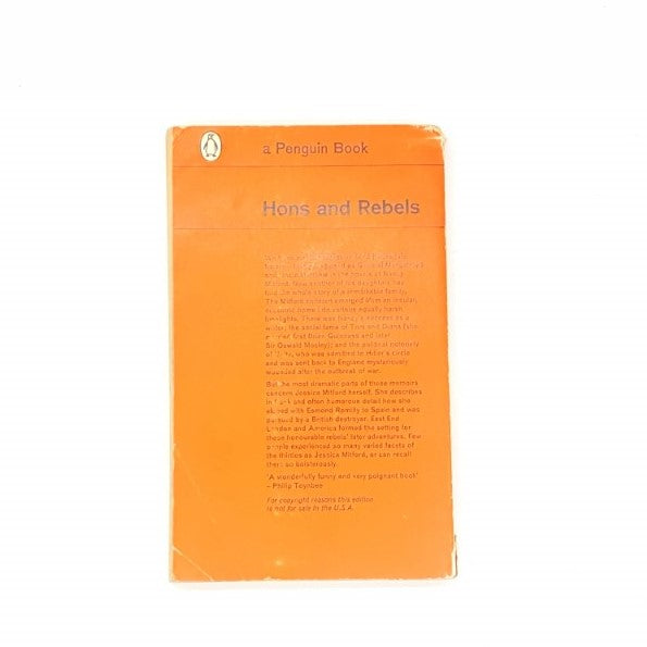 Hons and Rebels by Jessica Mitford 1962 - Penguin