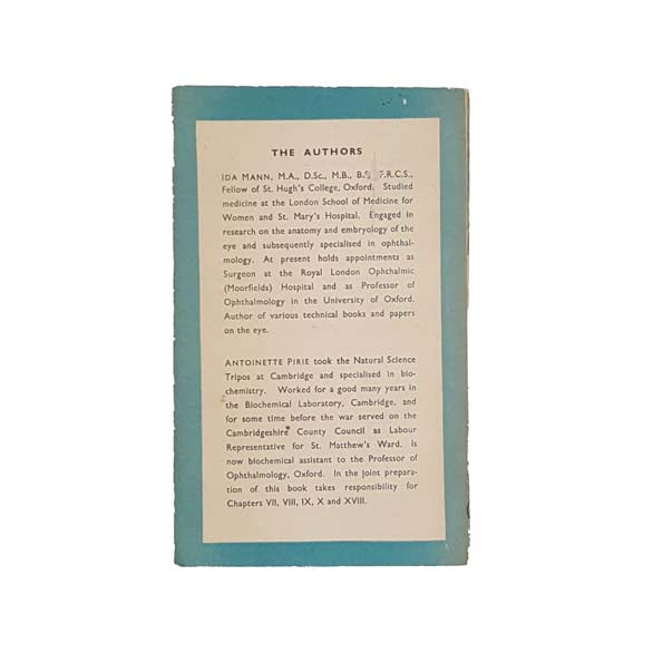The Science of Seeing by Ida Mann &amp; Antoinette Pirie 1946 - First Edition