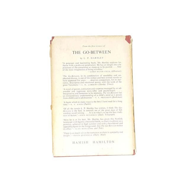 The Go Between by L.P. Hartley, hamish hamilton,1951