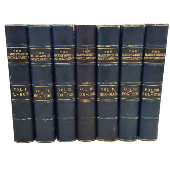 The Harmsworth Encyclopaedia 7 Volumes c1905