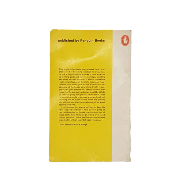 House Maintenance and Repairs by G.C.A Tanner 1965