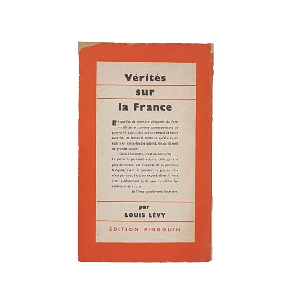 Des Vers de France: A Book of French Verse 1942