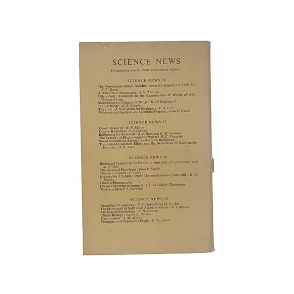 Science News 30 - Penguin 1953 - First Edition