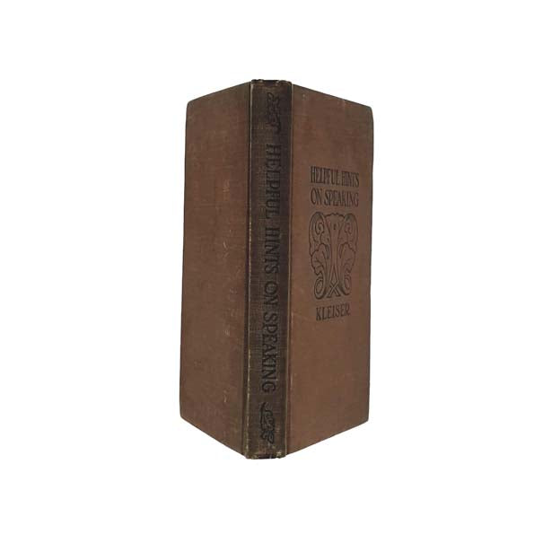 Helpful Hints on Speaking by Grenville Kleiser 1910