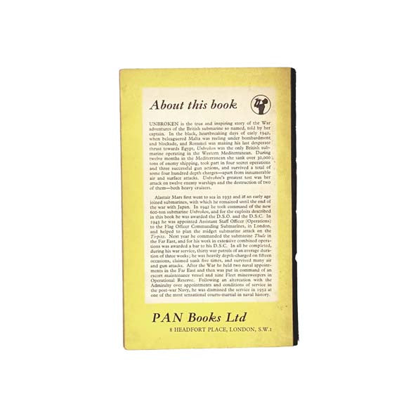 Unbroken by Alastair Mars 1955