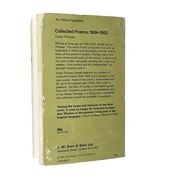 Dylan Thomas Collected Poems 1934 - 1952 | Country House Library ...