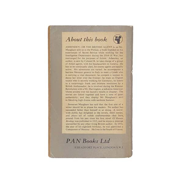 W. Somerset Maugham's Ashenden 1952