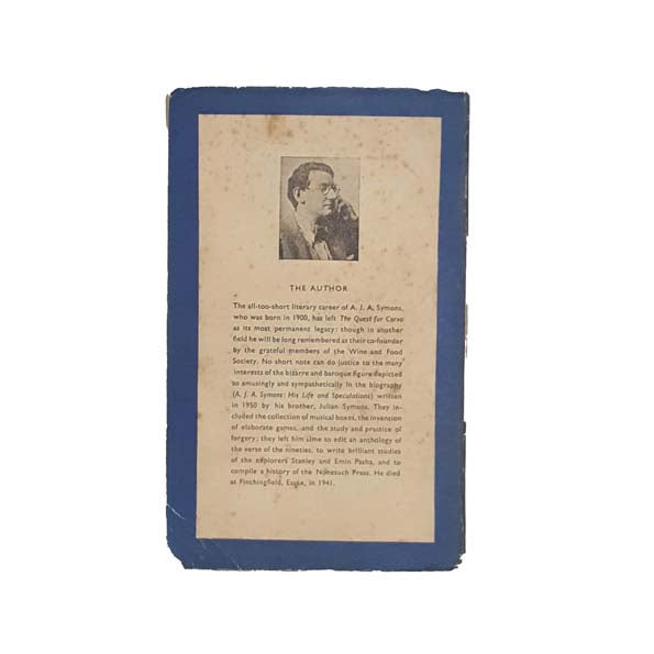 The Quest for Corvo by A.J.A. Symons 1950