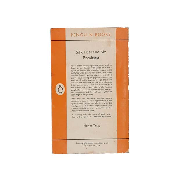 Silk Hats and No Breakfast by Honor Tracy - Penguin, 1962