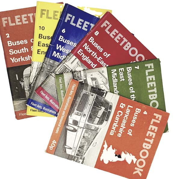 Fleetbook Buses 6 Book Collection 1974 - 1977