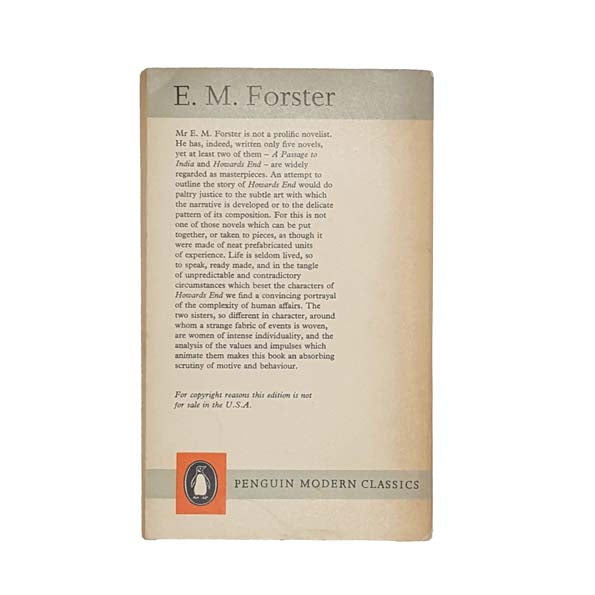 E.M. Forster’s Howards End 1963
