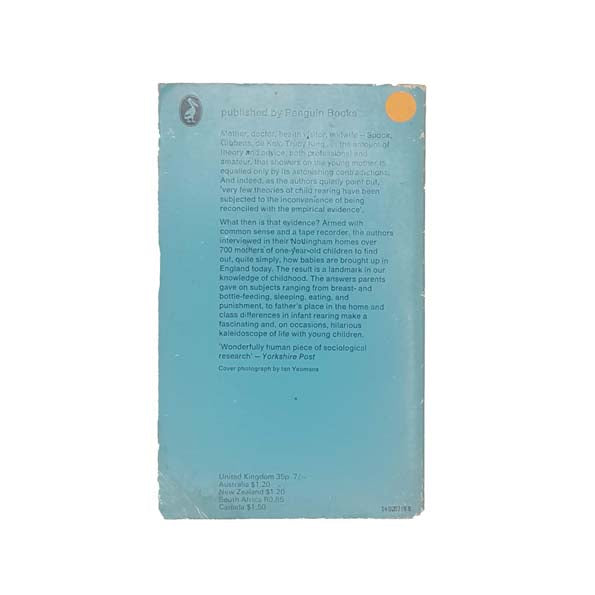 Patterns of Infant Care in an Urban Community by John &amp; Elizabeth Newson 1971
